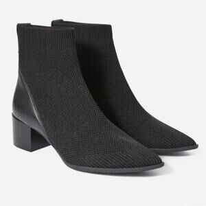 Everlane The Boss Boot in ReKnit - Black - Size 10